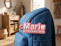 Schulranzen Anhänger mit Name personalisiert, Einschulung 2026 Geschenk, Schlüsselanhänger Kind 3D Druck, Namensanhänger Schultüte