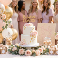 Cake Topper Babyparty personalisiert, Tortendeko mit Wunschtext, Baby Shower Deko, Gender Reveal, Tortenstecker Name, Kuchen Deko Geburt – Bild 3