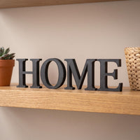 HOME Schriftzug 3D Druck | Home Deko Buchstaben | Wand Schriftzug Wohnzimmer | Home Sign Dekoration Geschenk modern