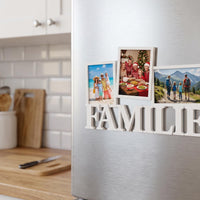 Foto Collage mit Wunschtext personalisiert | 3 Fotos UV Druck | Kühlschrank Magnet Fotogeschenk | Papa Mama Opa Oma | Vatertag Geschenk
