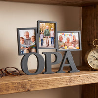 Foto Collage mit Wunschtext personalisiert | 3 Fotos UV Druck | Kühlschrank Magnet Fotogeschenk | Papa Mama Opa Oma | Vatertag Geschenk