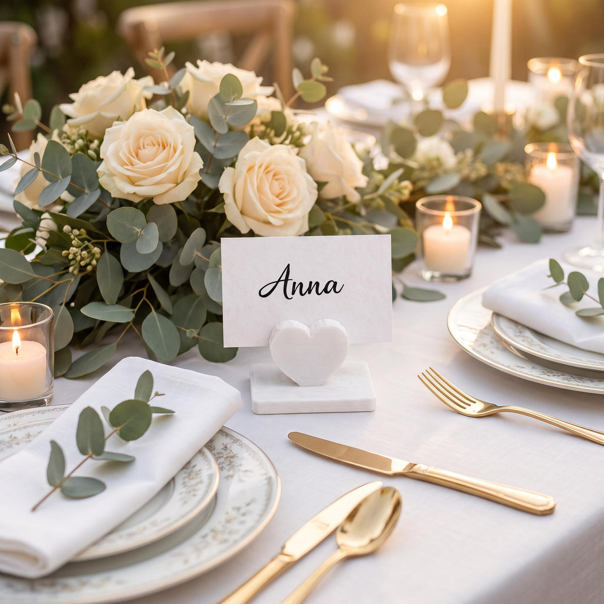 Tischkartenhalter 3D Druck | Kartenaufsteller Hochzeit Tischdeko | Platzkarte Aufsteller | Menükartenhalter modern