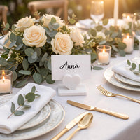 Tischkartenhalter 3D Druck | Kartenaufsteller Hochzeit Tischdeko | Platzkarte Aufsteller | Menükartenhalter modern