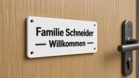 Personalisiertes Familienschild Tür Klingel – Bild 1