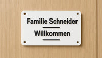 Personalisiertes Familienschild Tür Klingel – Bild 2