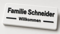 Personalisiertes Familienschild Tür Klingel – Bild 3