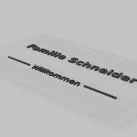 Personalisiertes Familienschild Tür Klingel – Bild 4