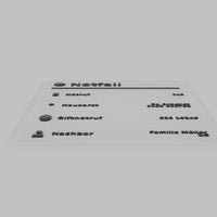 Personalisiertes Notfallschild Tür – Bild 2