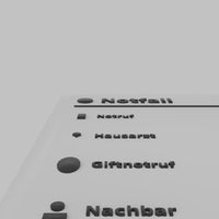 Personalisiertes Notfallschild Tür – Bild 4