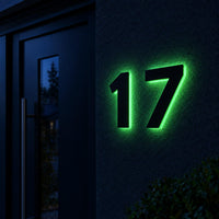 Leuchtende Hausnummer Glow in the Dark – Bild 1